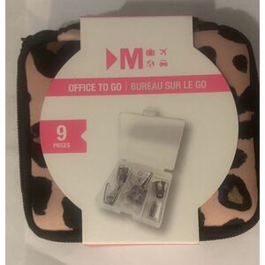 Office To Go Mini Zippered Carrying Case Animal Print 7 Mini Tools Included